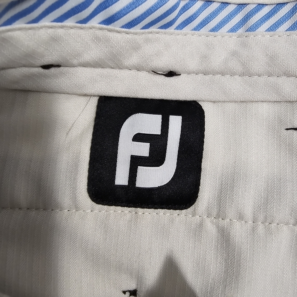 Footjoy black flat front men's golf shorts size 36 - Picture 5 of 6